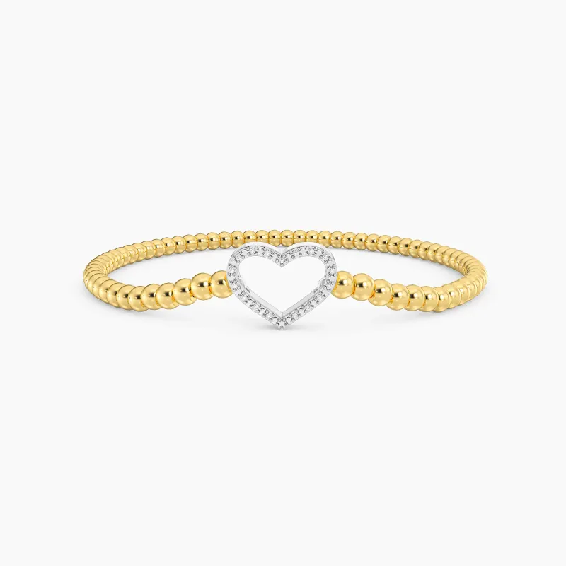 True Love Beaded Bracelet - Gold