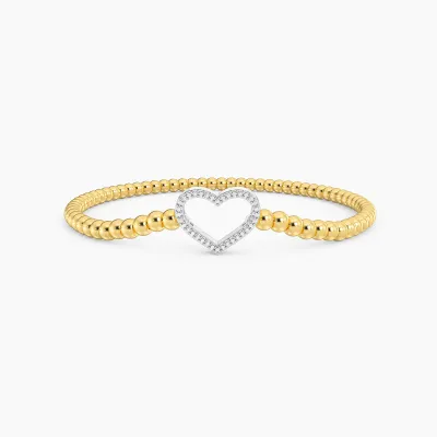 True Love Beaded Bracelet - Gold