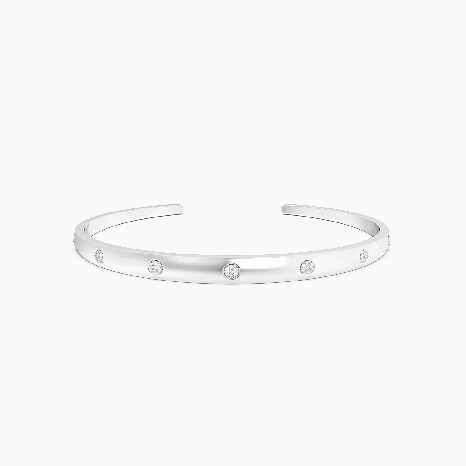 Lucky 7 Cuff Bracelet - Silver