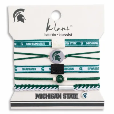 Michigan State Game Day Hair Tie Bracelets