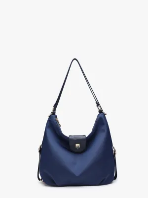 Zahra Nylon Convertible Shoulder-to-Backpack Bag