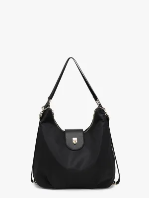 Zahra Nylon Convertible Shoulder-to-Backpack Bag