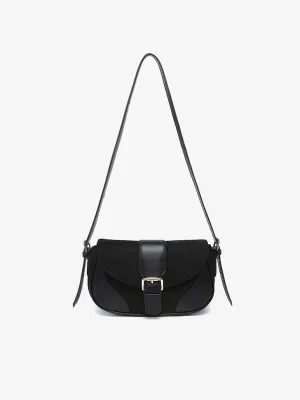 Duffy Contrast Suede Shoulder Bag