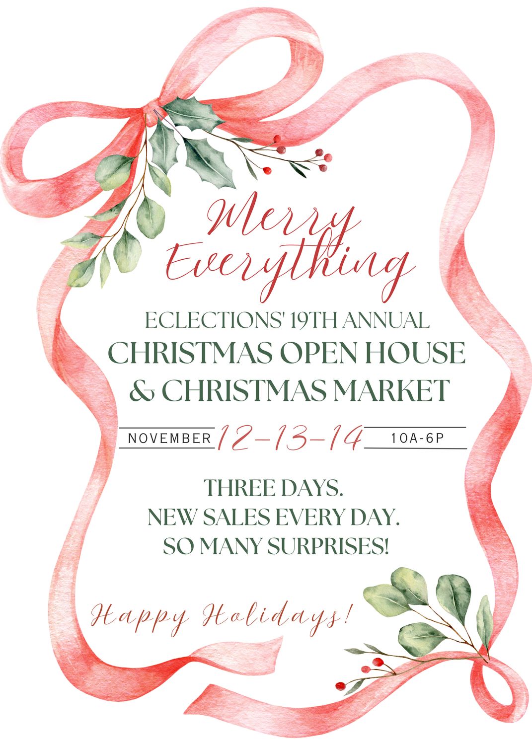 Merry Everything Ladies Evening Out RSVP