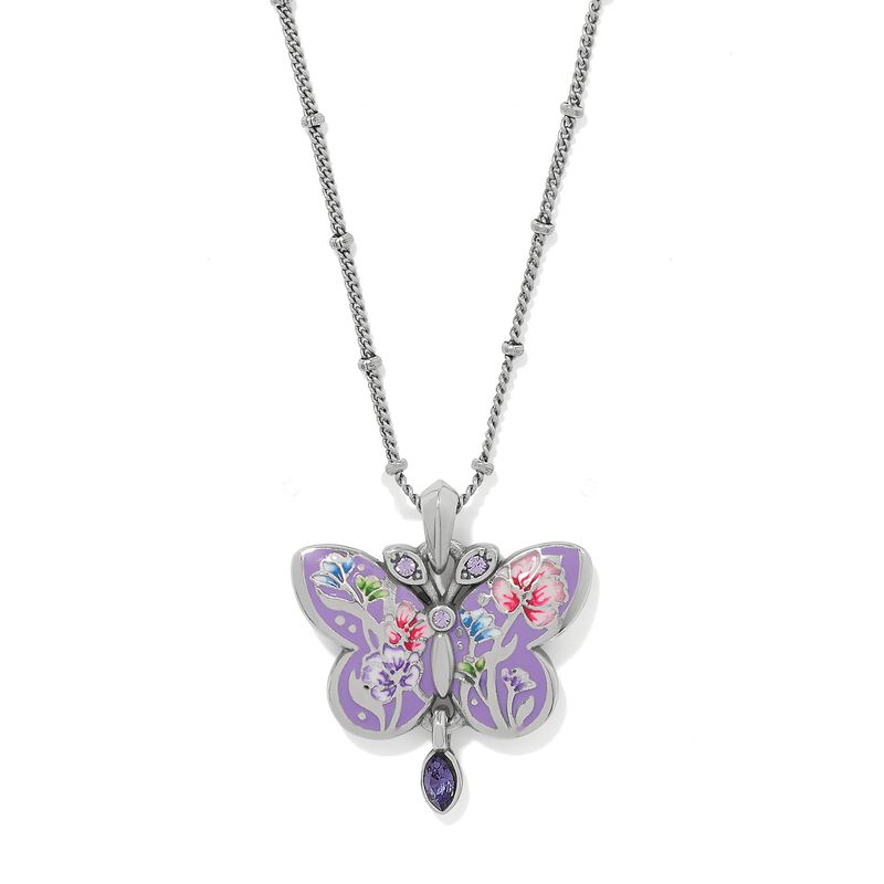 La Tulipe Noir Butterfly Short Necklace