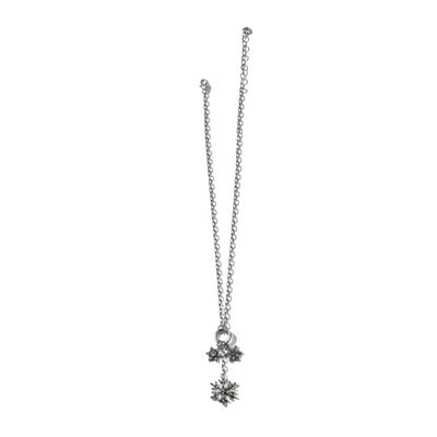 Snowflake Charm Ring Necklace