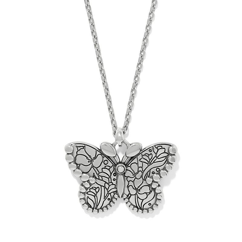 La Tulipe Noir Butterfly Necklace