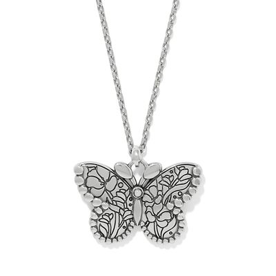 La Tulipe Noir Butterfly Necklace