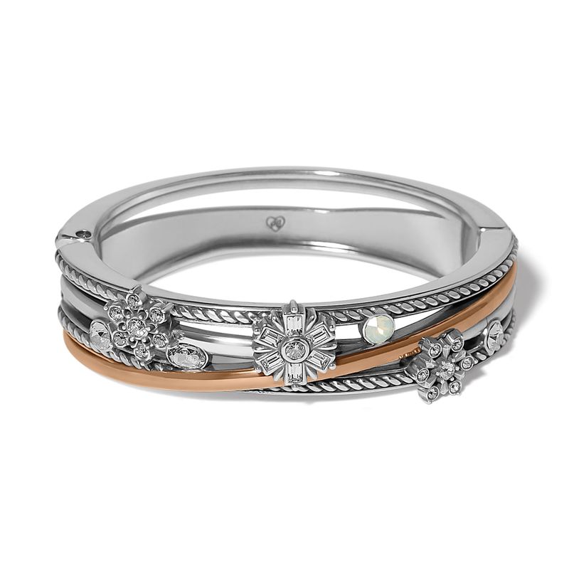 Winter Romance Hinged Bangle Bracelet