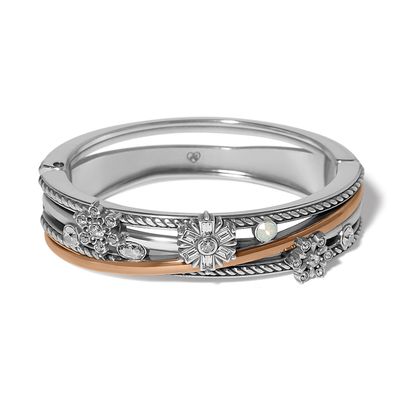 Winter Romance Hinged Bangle Bracelet