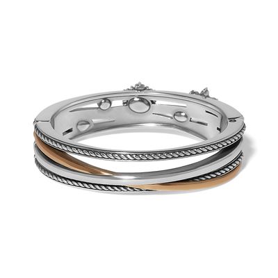 Winter Romance Hinged Bangle Bracelet