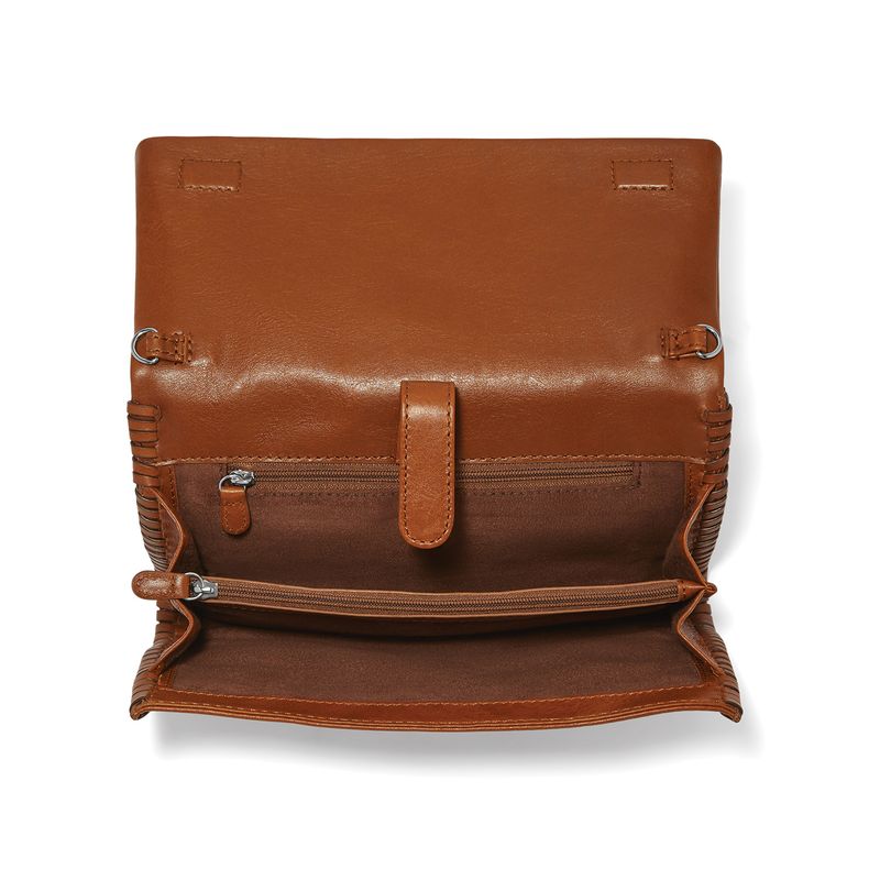 Mosaic Heart Clutch-Russet