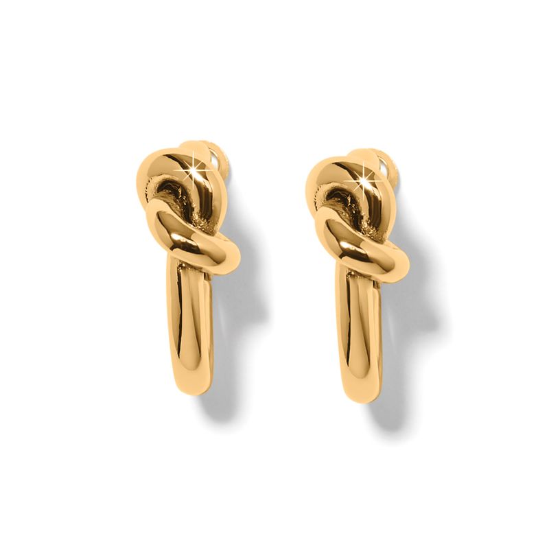 Interlok Single Knot Hoop-Gold