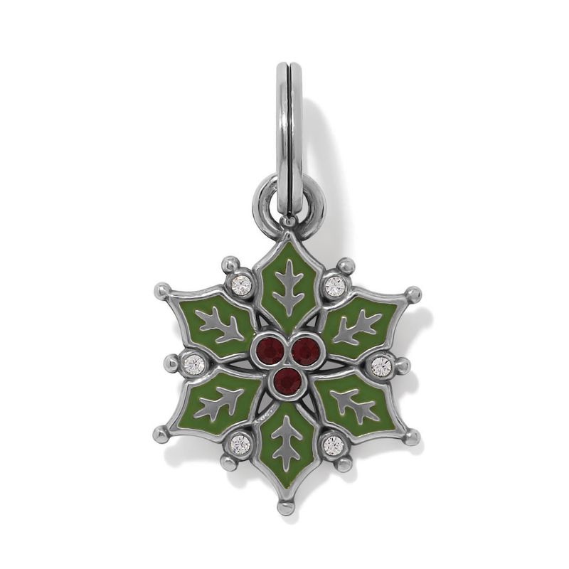 Merry Poinsettia Charm