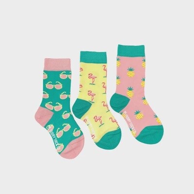 Kid's Flamingo, Pineapple & Sunglass Socks - 1-2 years / XS