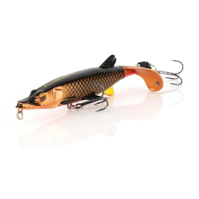 Pike Smash Tail Bait 6 3/4&quot;, WEIGHT: 1 1/3oz, Colour: Black/Red