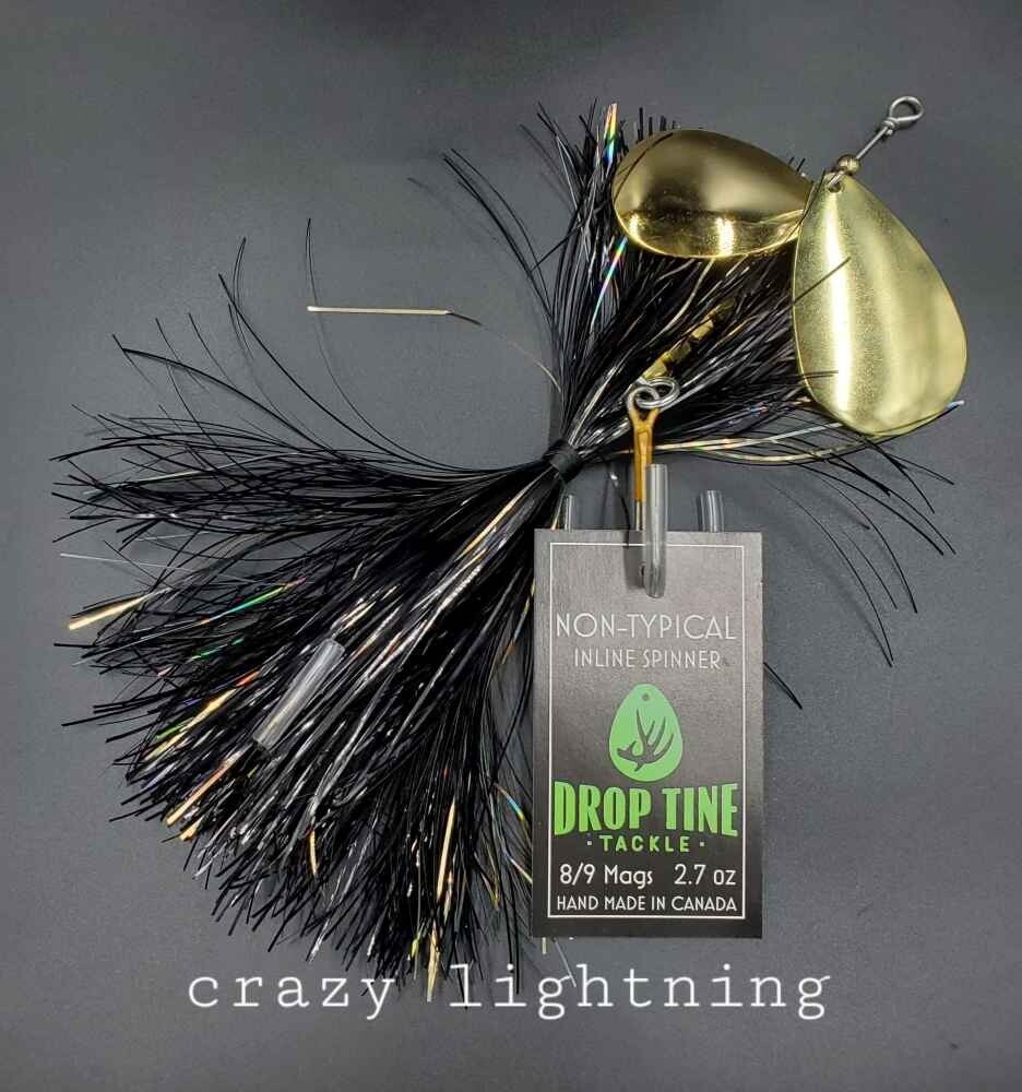 Inline Spinners Double 9, Colour: Crazy Lightning