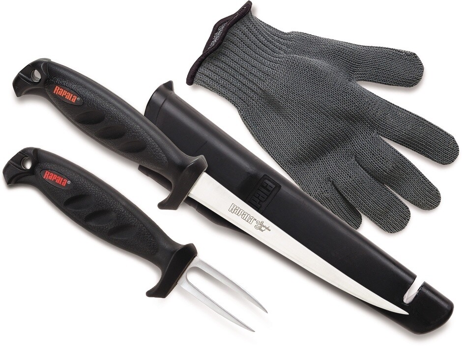 Fisherman&#39;s Fillet Combo Knife/Fork/Glove