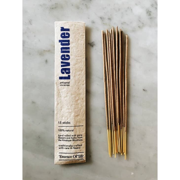 Handcrafted 100% Natural Artisanal incense, Scent: Lavender