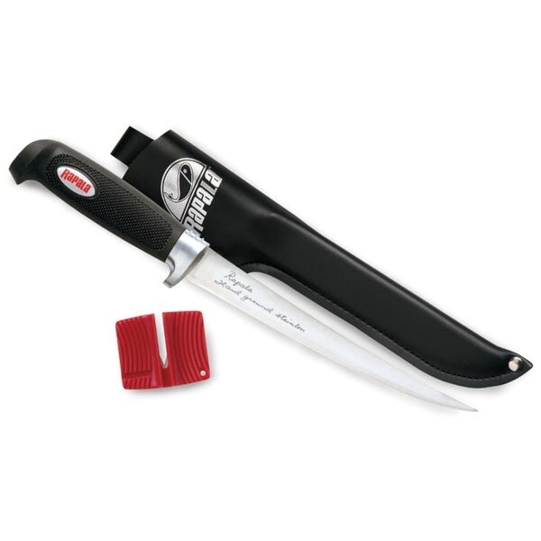 Soft Grip Fillet Knife + Sharpener