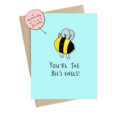 You&#39;re The Best Bee&#39;s Sticker Card
