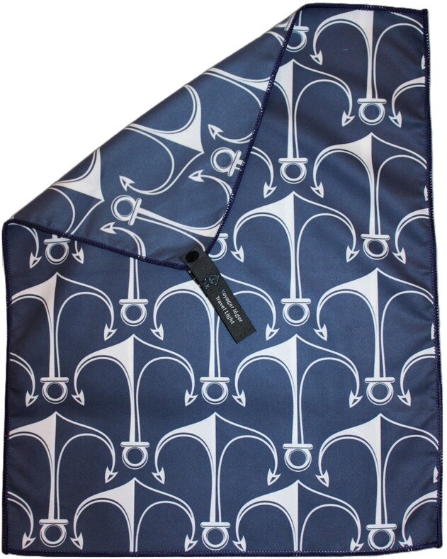 Ultra Fine Microfiber Towel, Size: 31x63, Style: Nautical