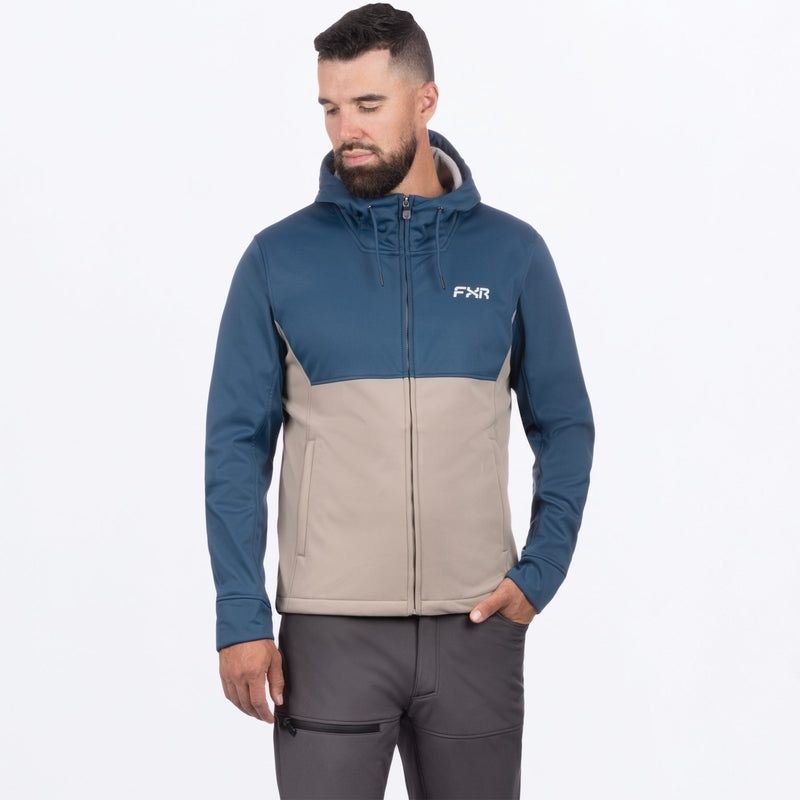 M Hydrogen Softshell Jacket: Dark Steel/ Stone