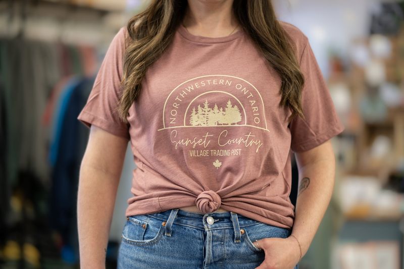Bella Ladies Tee Pink Sunset Country