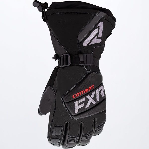 M Leather Gauntlet Glove: Black