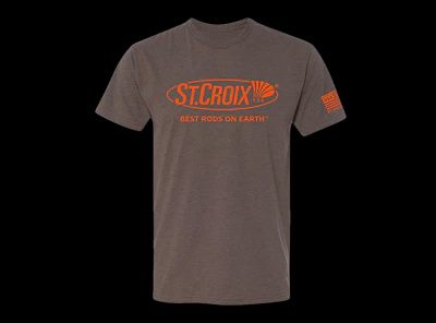 St croix best rods espresso tee