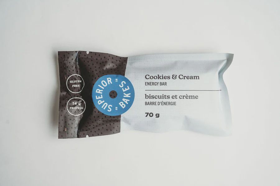 Superior Bakes Energy Bar, Flavour: Cookies &amp; Cream