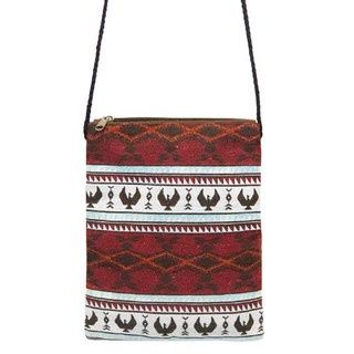 Crossbody Zipper Pouch, Design: Spirit of the Sky by Leila Stogan
