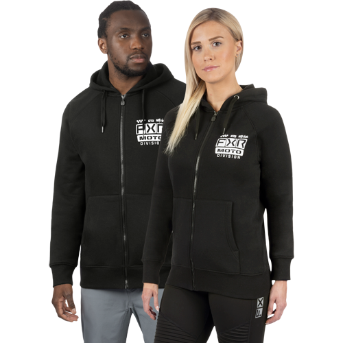 UNISEX GLADIATOR HOODIE: BLACK/ WHITE