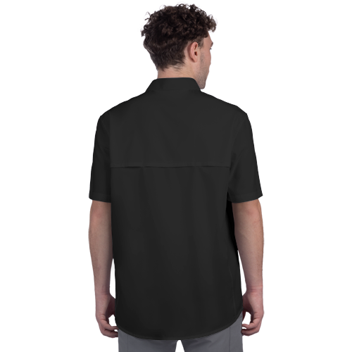 M BREEZE UPF S/S SHIRT: BLACK