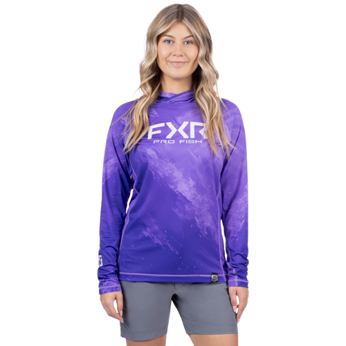 W DERBY SWELL AIR UPF PO HOODIE: AMETHYST