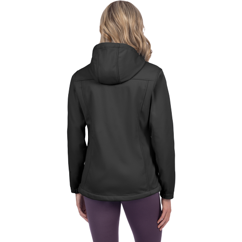 W HYDROGEN SOFTSHELL JACKET: BLACK/ AMETHYST