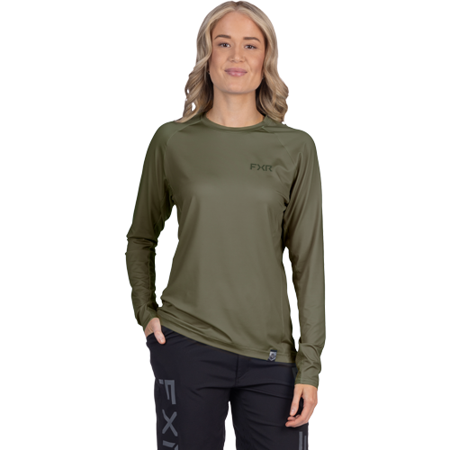 W ATTACK UPF LONGSLEEVE: MOSS