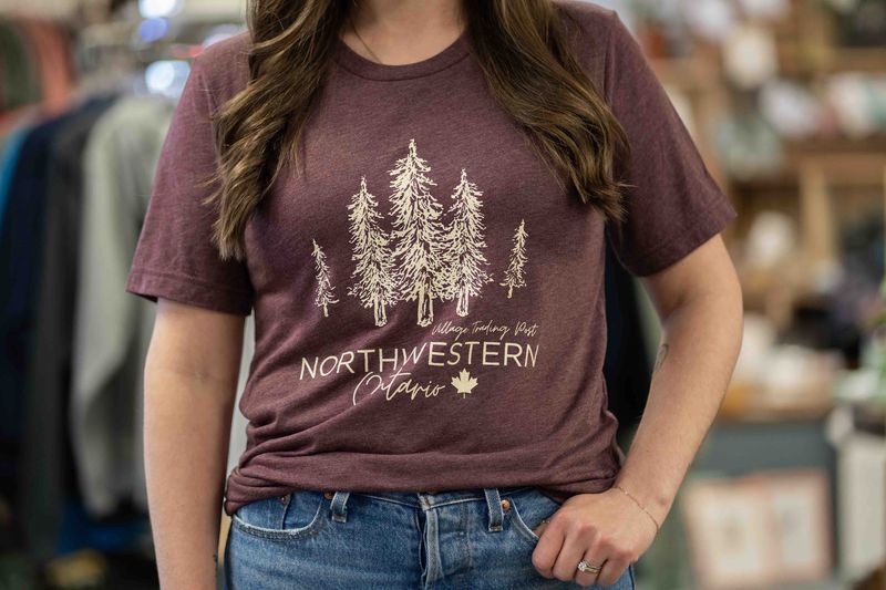 Bella Tee Maroon NWO Trees