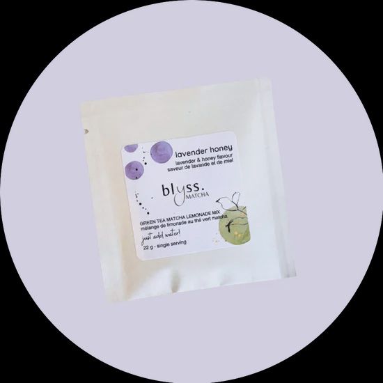 Matcha Lemonade Mix 22g - single serving, Flavour: Lavender Honey