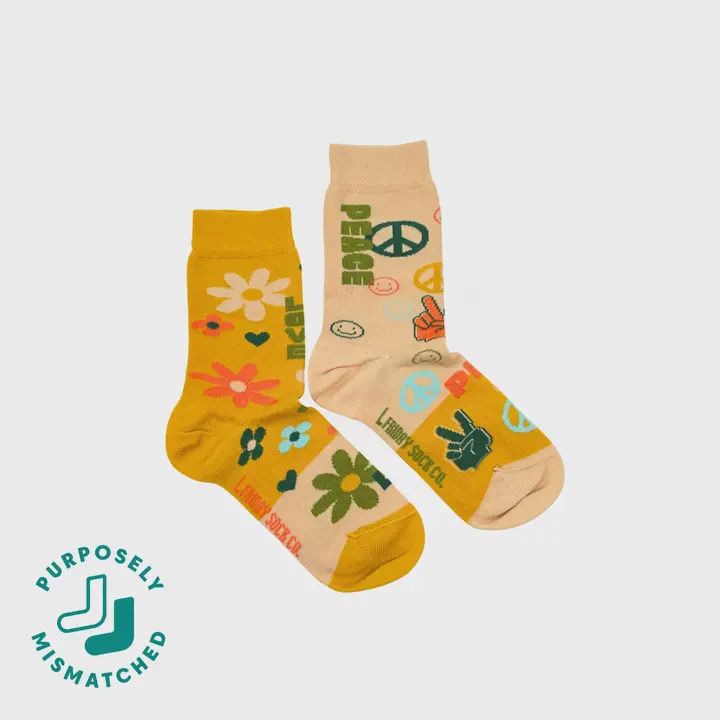 Kid&#39;s Peace and Love Socks