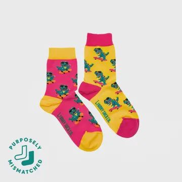 Kid&#39;s Dinos on Skateboards Socks
