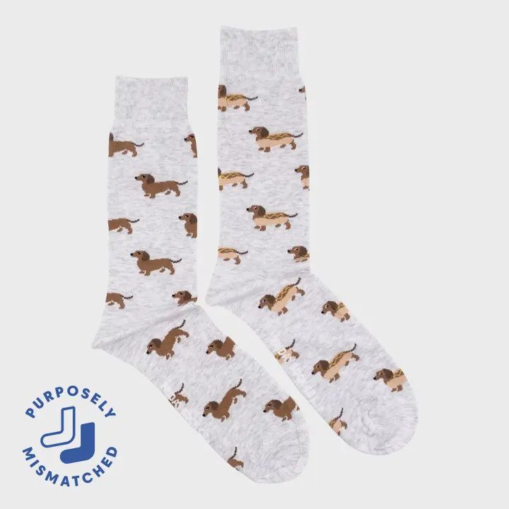 Men&#39;s Wiener Dog Hot Dog Socks