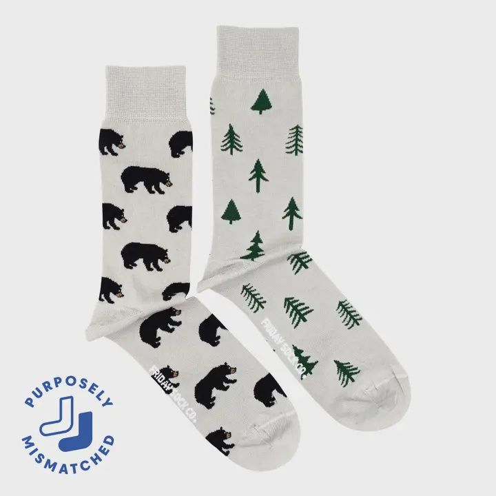 Men&#39;s Bear &amp; Tree Socks