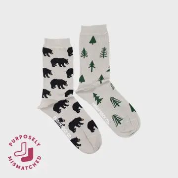 Woman&#39;s Bear &amp; Tree Egyptian Combed Cotton 5-10