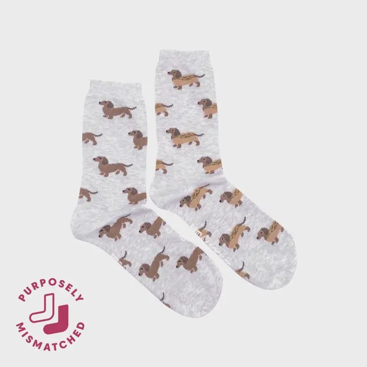 Women&#39;s Weiner Dog Hot Dog Socks