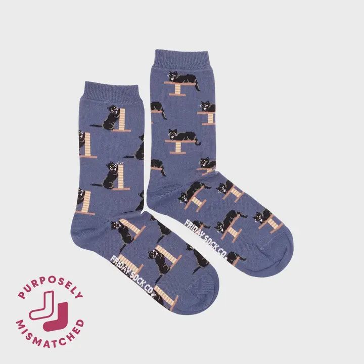 Women&#39;s Cozy Black Cat Socks