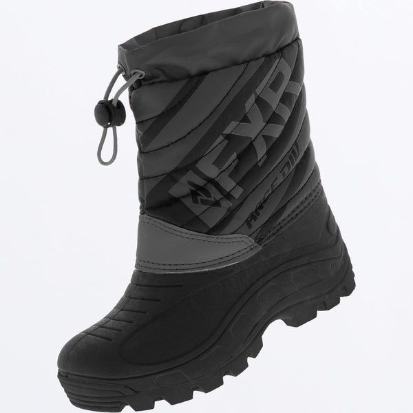 Yth Octane Boot, Colour: Black/Char, Size: 7/8, 25/26
