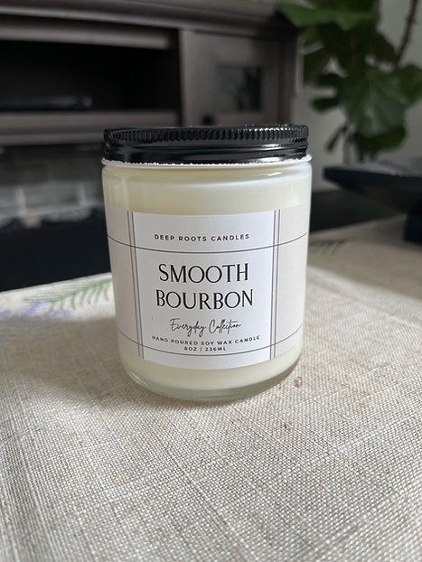 Deep Roots Candles, Scent: Smooth Bourbon