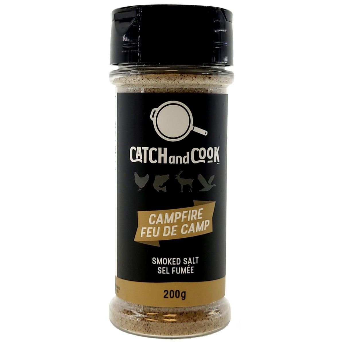 Catch and Cook Seasoning 130g, Flavour: Campfire: Smoked Salt