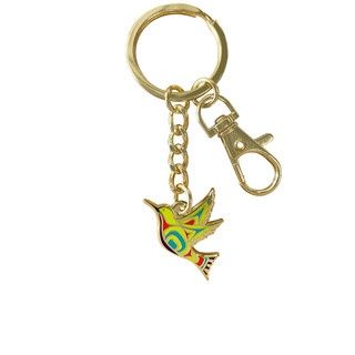 Enamel Keychain, Style: Hummingbird